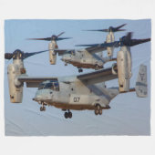MV-22Bオスプレイ フリースブランケット (正面(横))