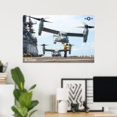 MV-22Bオスプレイ ポスター (ホームオフィス)