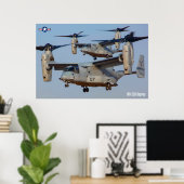 MV-22Bオスプレイ ポスター (ホームオフィス)