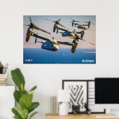 MV-22Bオスプレイ ポスター (ホームオフィス)