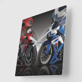 MV Agusta F3 x Suzuki GSX-R スクエア壁時計 (傾斜)