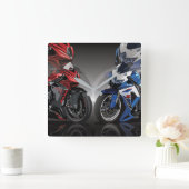 MV Agusta F3 x Suzuki GSX-R スクエア壁時計 (ホーム)