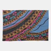 MVBテキスタイル抽象芸術クリエイティブ作品 キッチンタオル (横)