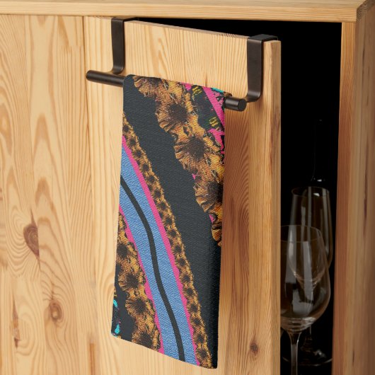 MVBテキスタイル抽象芸術クリエイティブ作品 キッチンタオル (三つ折り)