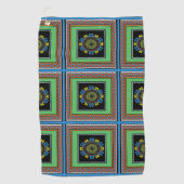 MVBメキシコモノグラム可能アクセント縁どデザイン ゴルフタオル (正面)