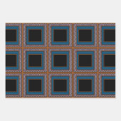 MVBメキシコモノグラム可能アクセント縁ど ラッピングペーパーシート (正面)