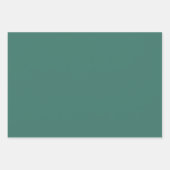 MVBレトロブルーパターンと黄色の花のデザイン ラッピングペーパーシート (正面3)