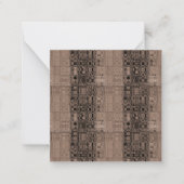 MVB セピア-擬似ガラス-包装紙 ノートカード (正面)