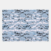 MVB Cameo Light Blue Design ラッピングペーパーシート (正面)