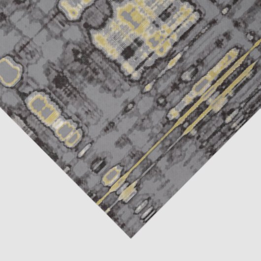 MVB Plaid Gray Beige Design 薄葉紙 (詳細)