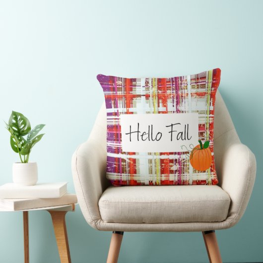 MVB Pumkin Plaid-Hello Fall クッション (椅子)