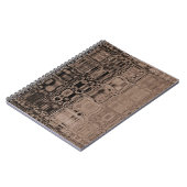 MVB Sepia-Faux Glass-Wrapping Paper ノートブック (左側)