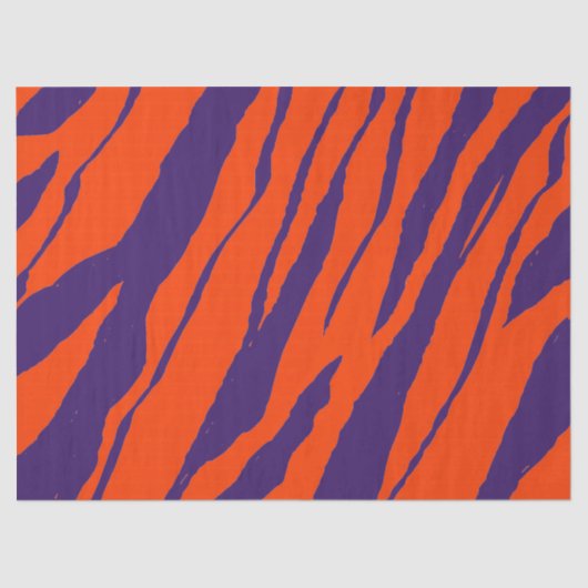 MVB Tiger Stripes Design- Orange & Purple 薄葉紙 (正面)