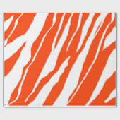 MVB Tiger Stripes Design- Orange & White ラッピングペーパー (フラット)