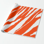 MVB Tiger Stripes Design- Orange & White ラッピングペーパー (アンロールド)