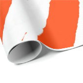 MVB Tiger Stripes Design- Orange & White ラッピングペーパー (ロールコーナー)