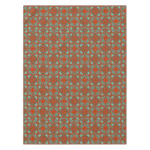 MVB Tribal Terracotta Green Blitz テーブルクロス (正面)