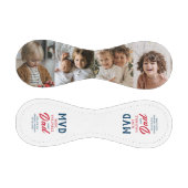 MVD最も価値のあるパパ2枚の写真カスタム 野球ボール (パネル)