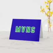 MVNC 帰校祝いグリーティングカード カード (黄色い花)