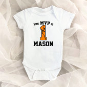 MVPは1バスケットボールスポーツ第1誕生日 ベビーボディスーツ