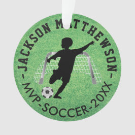 MVPサッカー⚽選手 – 男の子 オーナメント