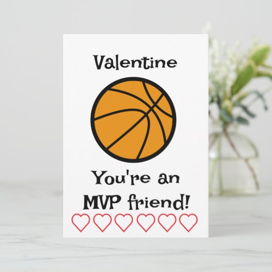 MVPバスケットボールキッズ クリスマスカード (スタンド正面)