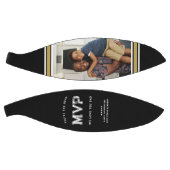 MVPパパ |ブラック&金ゴールド父の日 バスケットボール (パネル)