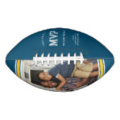 MVPパパ |ブルー&金ゴールド父の日 アメリカンフットボール (正面)