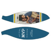 MVPパパ |ブルー&金ゴールド父の日 バスケットボール (パネル)