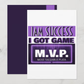 MVP(最優秀選手) 招待状 (正面/裏面)