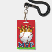 MVP 野球ラニヤードバッジ バッジ (正面(ネックストラップ付))