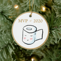 MVP Of 2020トイレ紙おもしろいクリスマスオーナメント