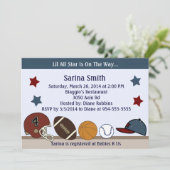 MVP/Sports2ベビーシャワー/バースデーパーティ招待状 招待状 (スタンド正面)