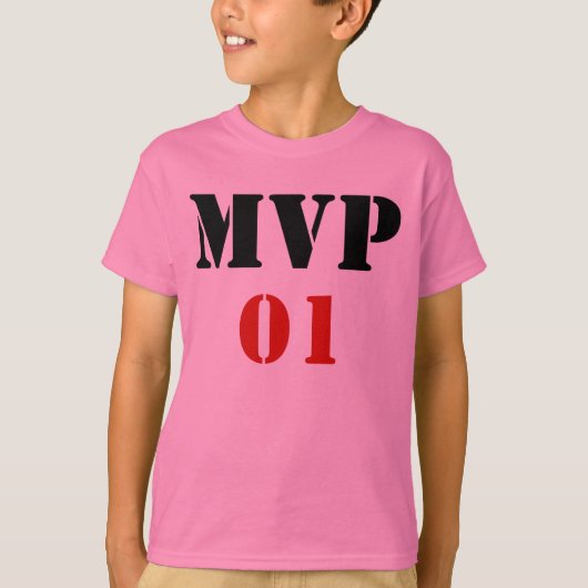 MVP Tパーソナライズされたシャツ(背面に名前が付いている場合) Tシャツ (正面)