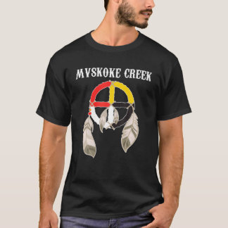Mvskoke Creek Muskogee Native American Medicine Wh Tシャツ