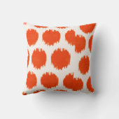 MWイカットドット、オレンジSq クッション (裏面)