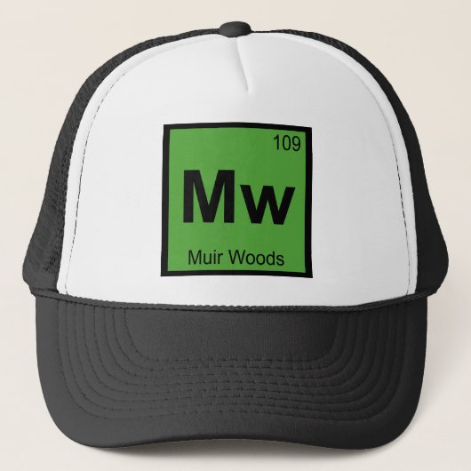 Mw - ミューアの森 化学周期表シンボル キャップ (正面)