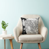 Mwanza Tanzania City Map クッション (椅子)