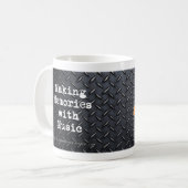 MWEのダイヤモンドのプレートのマグ コーヒーマグカップ (正面左)
