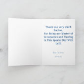 Mwedding MCの感謝 サンキューカード (内部)