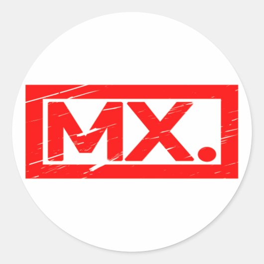 MXスタンプ ラウンドシール (正面)