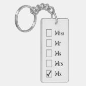 Mxタイトル(5つのオプション)キーチェーン キーホルダー (正面左)