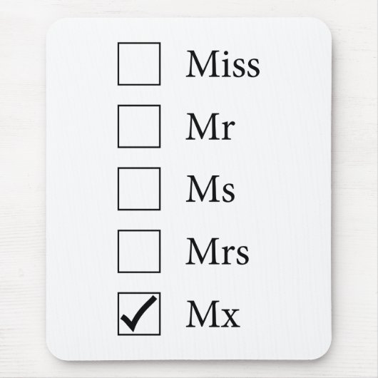 Mxタイトル(5つのオプション)マウスパッド マウスパッド (正面)