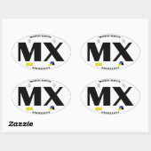 MXドッグ機敏性タイトルシール 楕円形シール (シート)