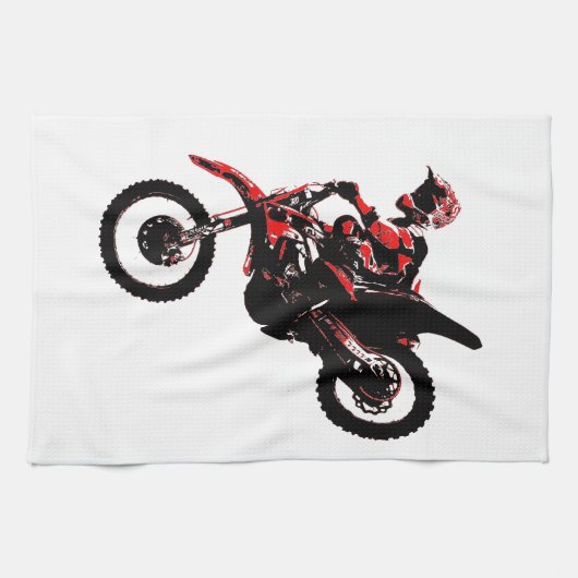 MXモトクロス ルール! キッチンタオル (横)