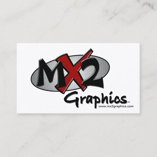 MX2 Graphics Companyのロゴ 名刺 (正面)