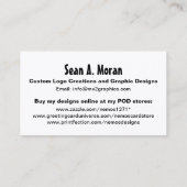 MX2 Graphics Companyのロゴ 名刺 (裏面)