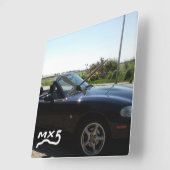 MX5 klok スクエア壁時計 (傾斜)