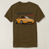 MX5 Miata黄色 Tシャツ (デザイン正面)