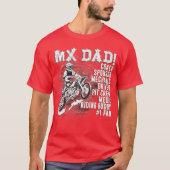 MX Dad Coach Sponsor Mechanic Driver Riding Buddy  Tシャツ (正面)